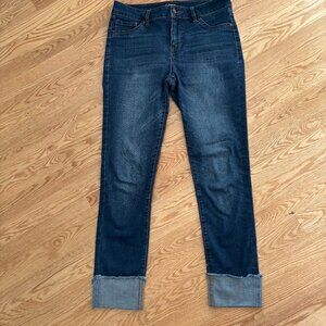 Womens D. Jeans Capri Size 6 Jeans Ankle Cropped Bottom Cuff Stretch Pants